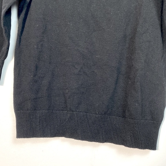 Joseph A Scoop Neck 3/4 sleeve Black Top size small - Picture 5 of 8